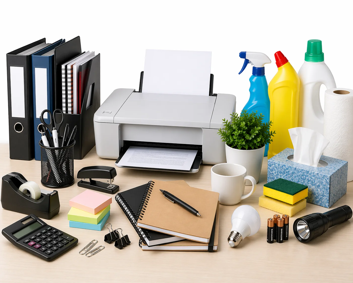 Office supplies and equipment