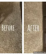 Before and after cleaning transformation showing dramatic results